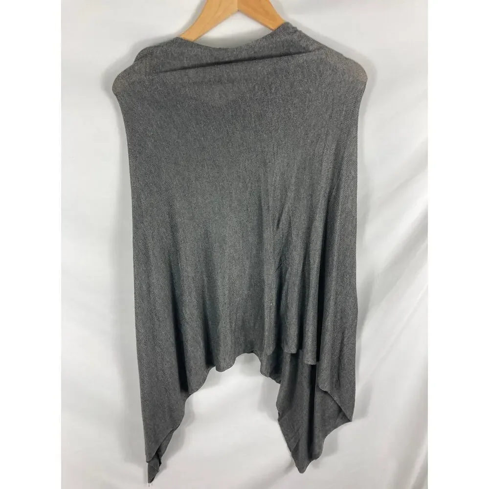Lexi York 100% Bamboo Grey Poncho OS